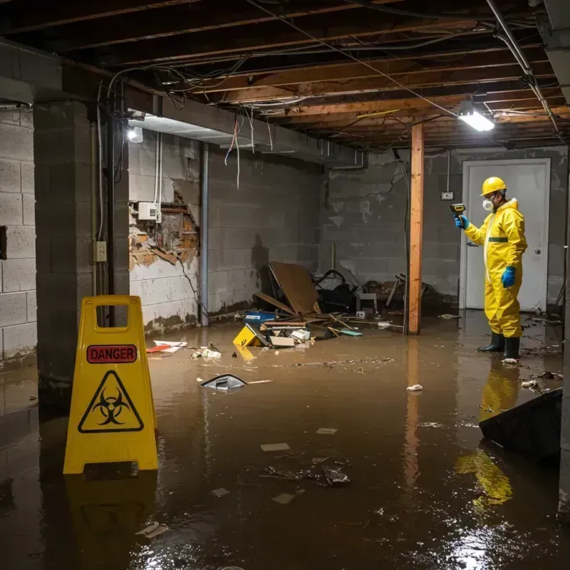 Flooded Basement Electrical Hazard in Trinity, AL Property